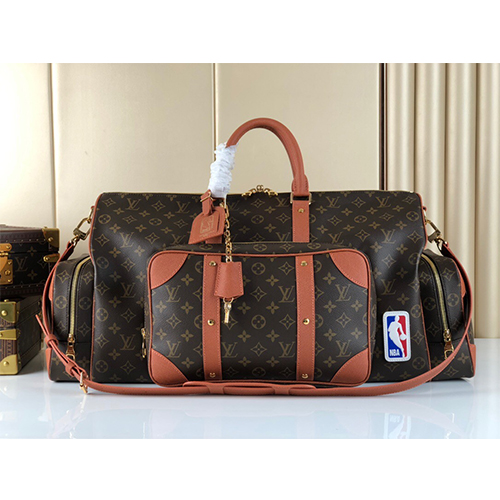 【ルイヴィトン LOUIS VUITTON】×【NBA】M45794 Keepall Trio Pocket  旅行バック　2WAYバック レディース メンズ 